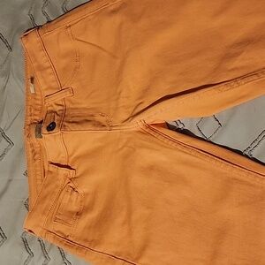 Arizona jeans, super skinny, Size 7, with hems at the bottle.